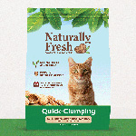 A bag of Naturally Fresh Quick-Clumping Cat Litter.